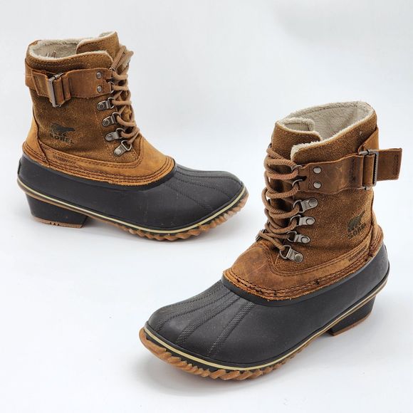 Sorel Shoes - Sorel Winter Fancy Lace II Waterproof Mid Calf Boots Size 8